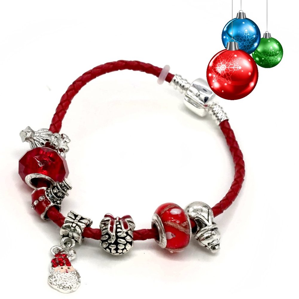 Christmas theme EuroBead bracelet.